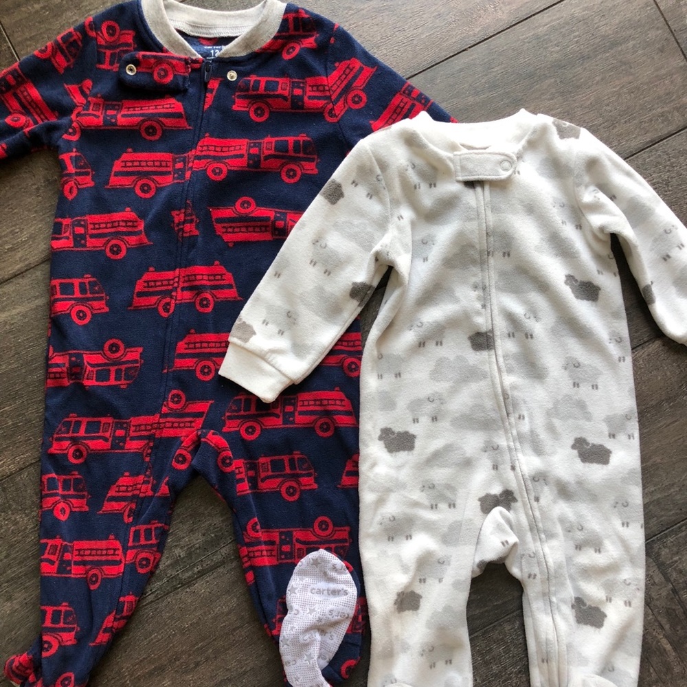 Carter’s fleece footie pajamas